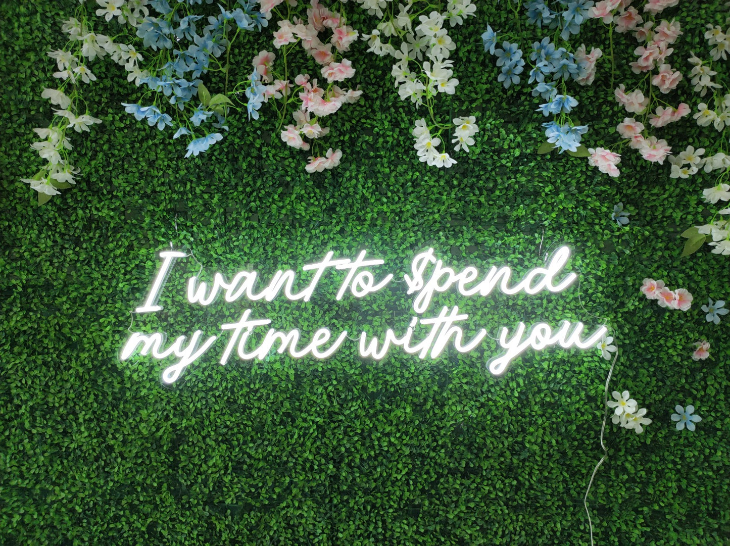 I want to spend my time with you x Neonworld