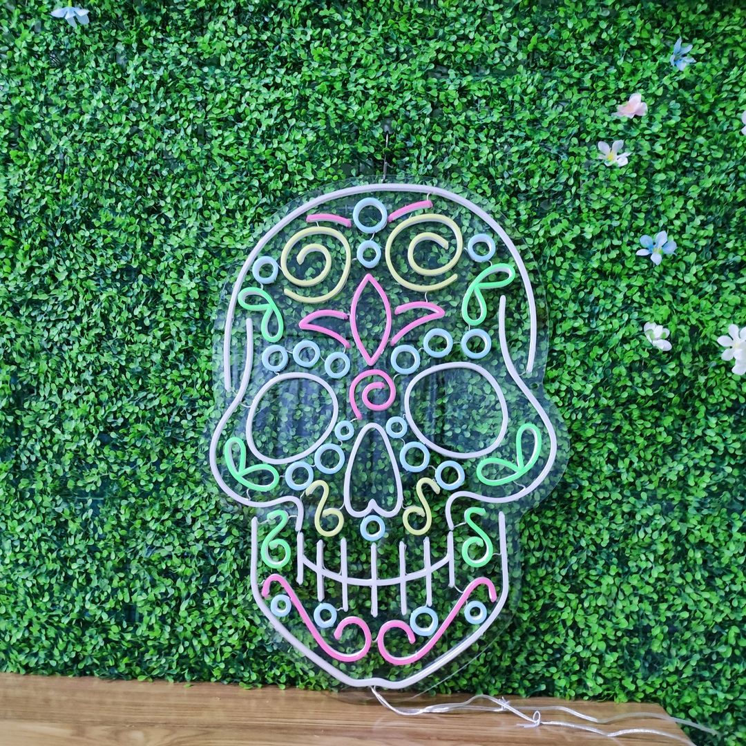 Led neon sign - Led neon bord - op maat gemaakt - custom - meerdere kleuren - figure(s) - Skull - Skelet led neon sign