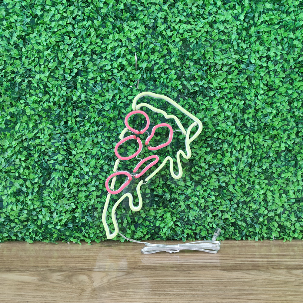 Led neon sign - Led neon bord - op maat gemaakt - custom - meerdere kleuren - figure(s) - Pizza Slice led neon sign