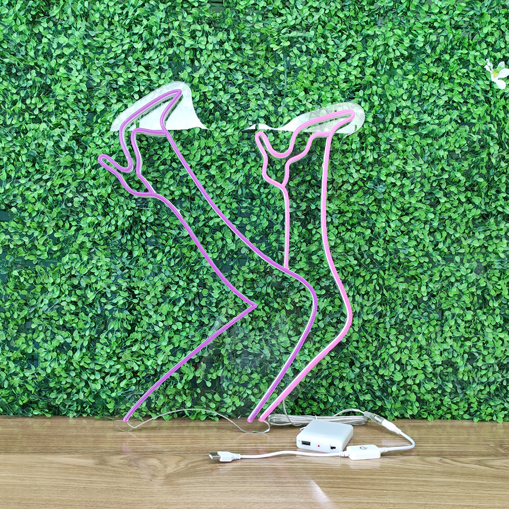 Led neon sign - Led neon bord - op maat gemaakt - custom - meerdere kleuren - figure(s) - Legs up in the air led neon sign