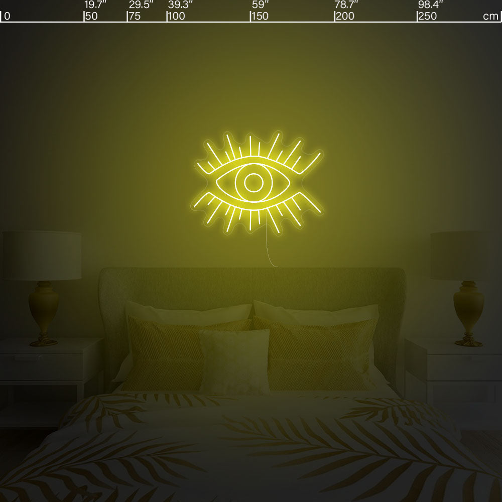 Led neon sign - Led neon bord - op maat gemaakt - custom - meerdere kleuren - figuur - Oog + Eye led neon sign