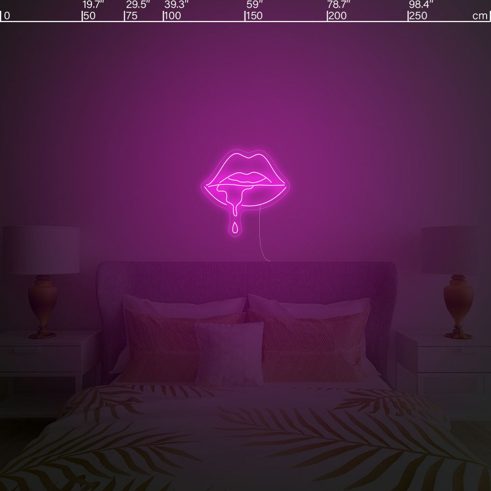 Led neon sign - Led neon bord - op maat gemaakt - custom - meerdere kleuren - figure(s) - Lip(s) led neon sign