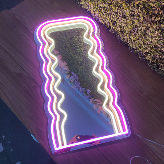 Led neon sign - Led neon bord - op maat gemaakt - custom - meerdere kleuren - mirror(s) - spiegel led neon sign 