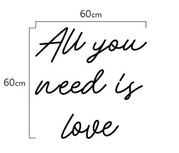 All you need is love X NeonWorld