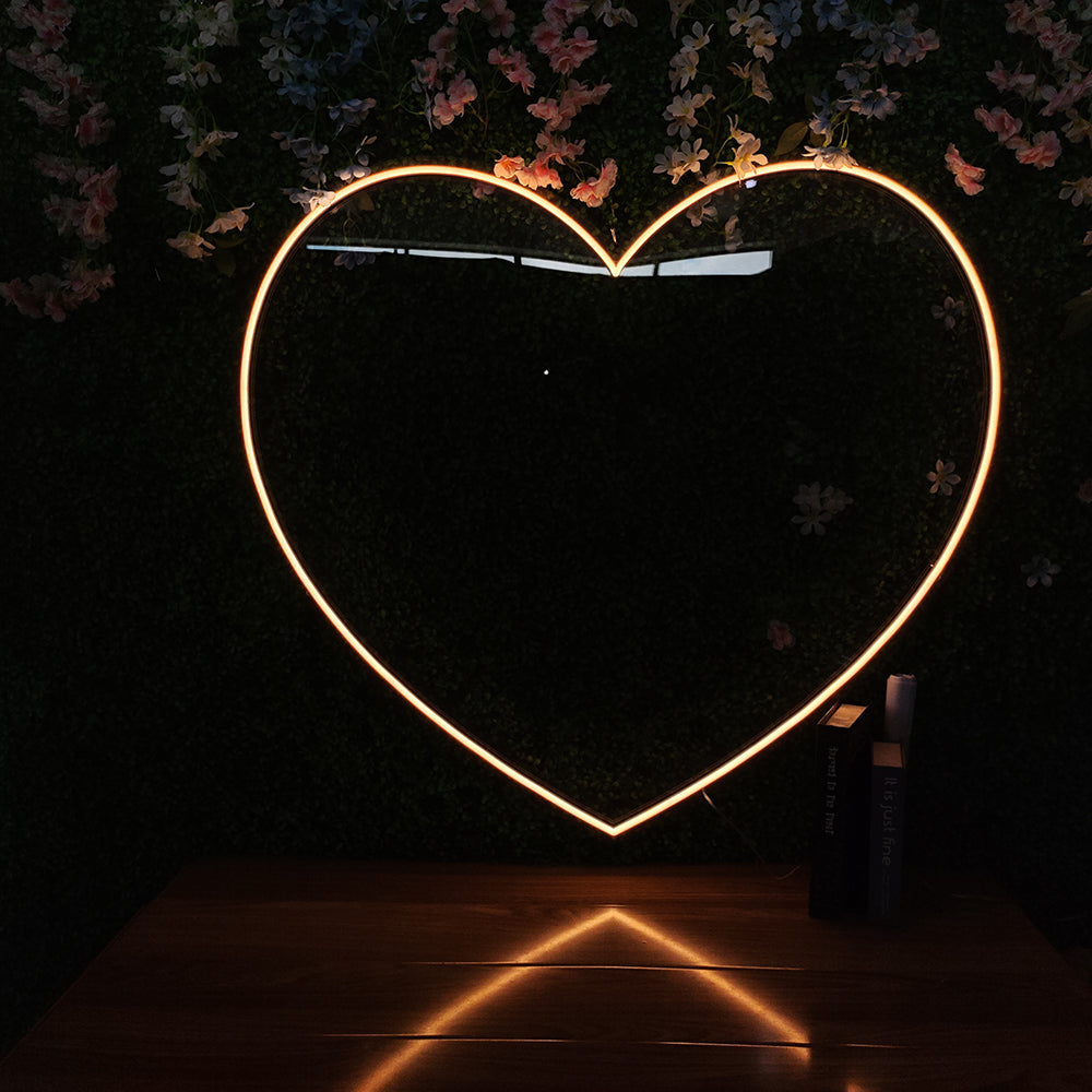 Led neon sign - Led neon bord - op maat gemaakt - custom - meerdere kleuren - figure(s) - Minimalist Heart led neon sign 