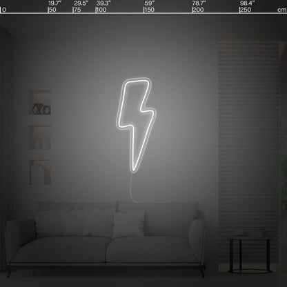 Led neon sign - Led neon bord - op maat gemaakt - custom - meerdere kleuren - figure(s) - Lightning - bliksem led neon sign 