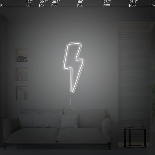 Led neon sign - Led neon bord - op maat gemaakt - custom - meerdere kleuren - figure(s) - Lightning - bliksem led neon sign 