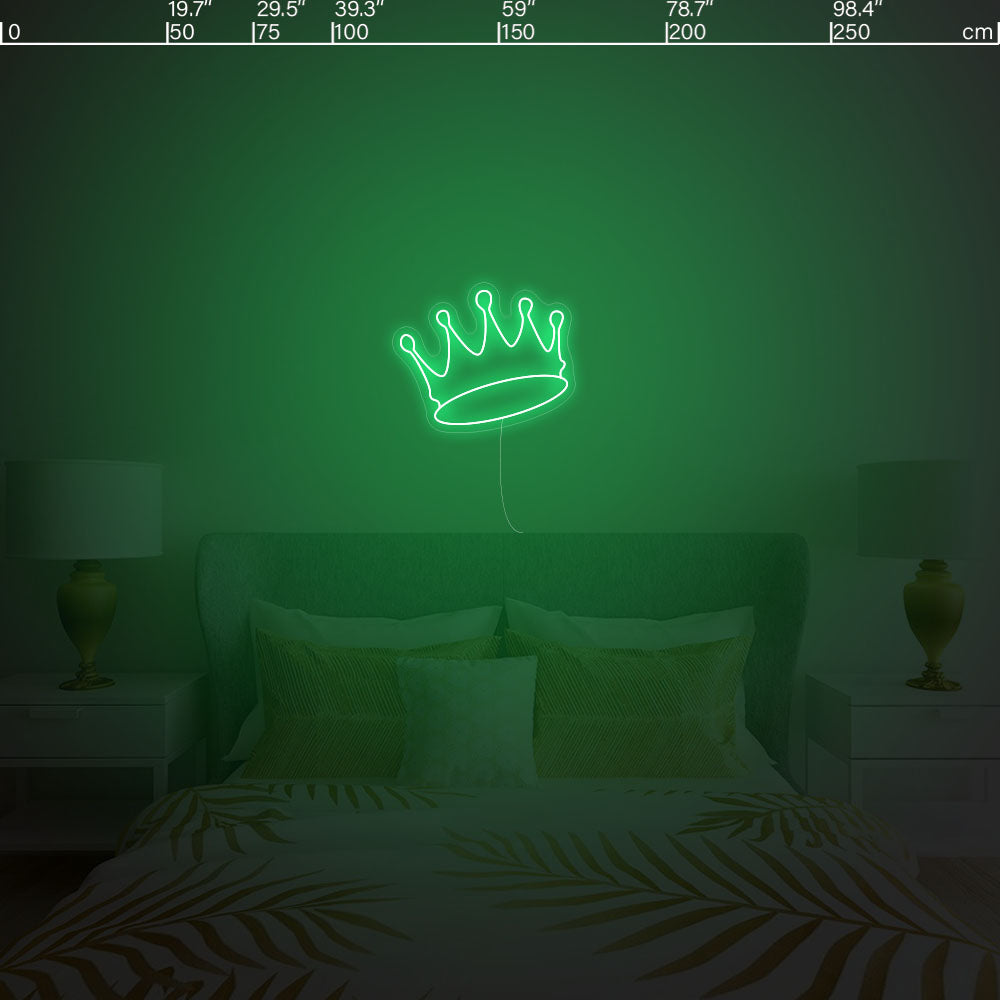 Led neon sign - Led neon bord - op maat gemaakt - custom - meerdere kleuren - figuur - crown led neon sign 