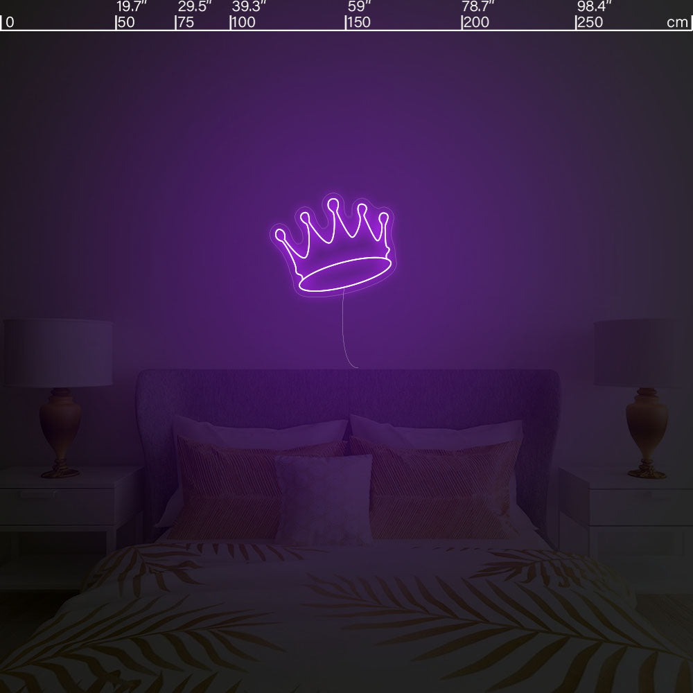 Led neon sign - Led neon bord - op maat gemaakt - custom - meerdere kleuren - figuur - crown led neon sign 