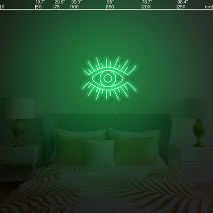 Led neon sign - Led neon bord - op maat gemaakt - custom - meerdere kleuren - figuur - Oog + Eye led neon sign 