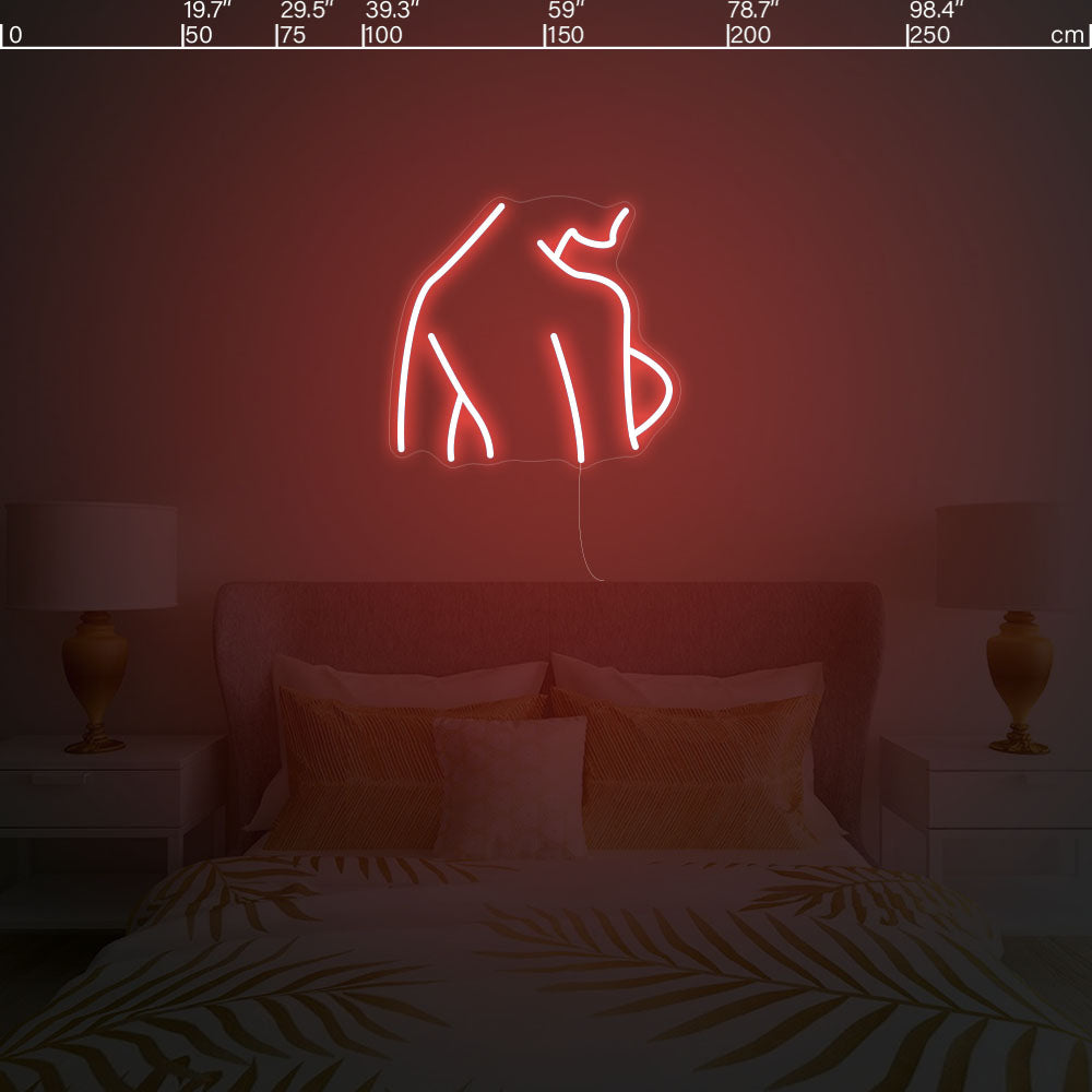 Led neon sign - Led neon bord - op maat gemaakt - custom - meerdere kleuren - figure(s) - Silhouette led neon sign 