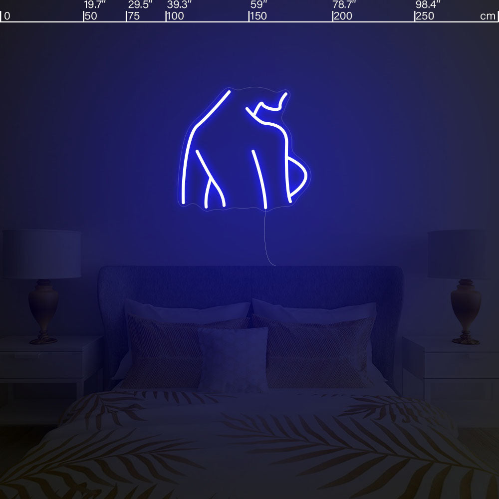 Led neon sign - Led neon bord - op maat gemaakt - custom - meerdere kleuren - figure(s) - Silhouette led neon sign 