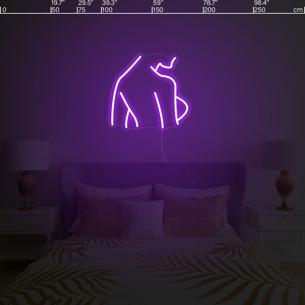 Led neon sign - Led neon bord - op maat gemaakt - custom - meerdere kleuren - figure(s) - Silhouette led neon sign 